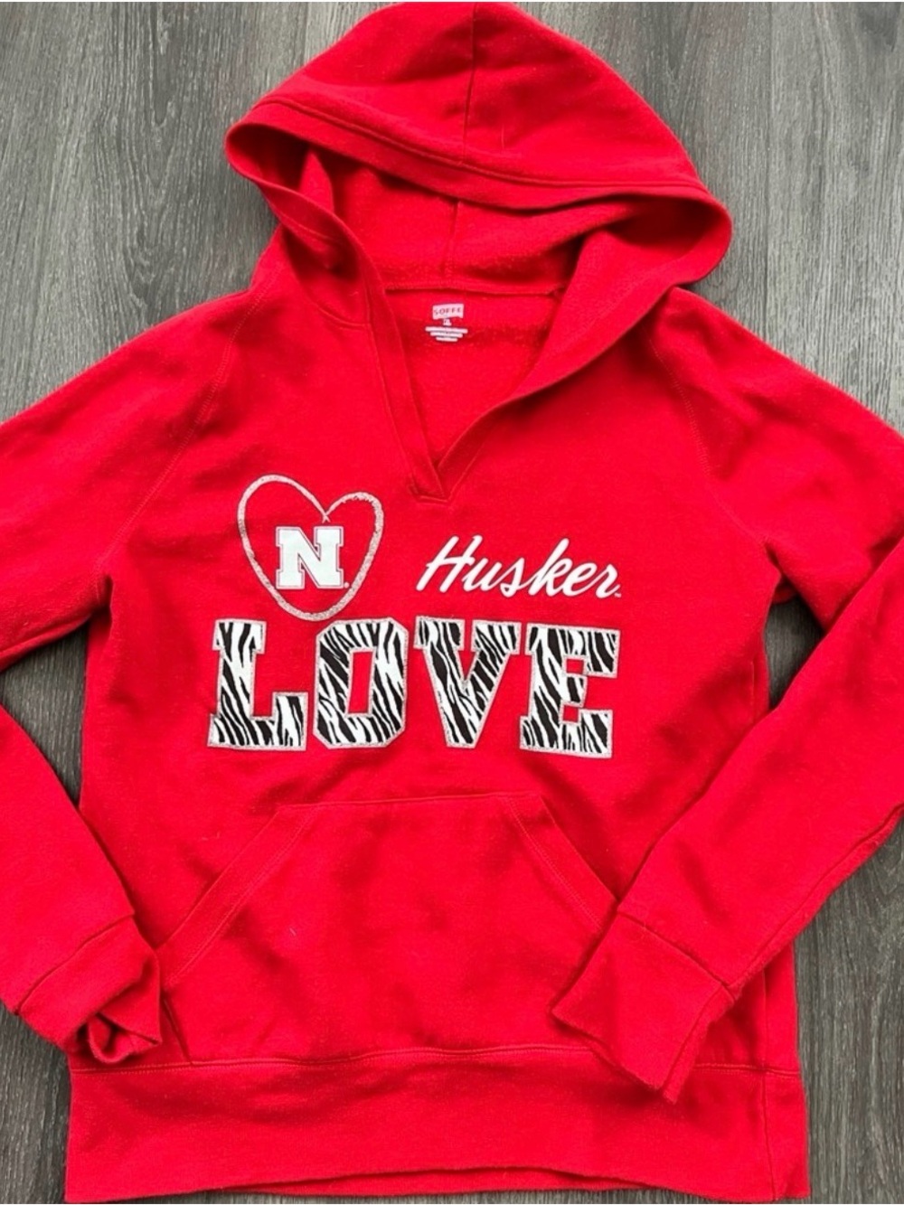 Soffe Nebraska Huskers Graphic Hoodie sweatshirt - juniors XL